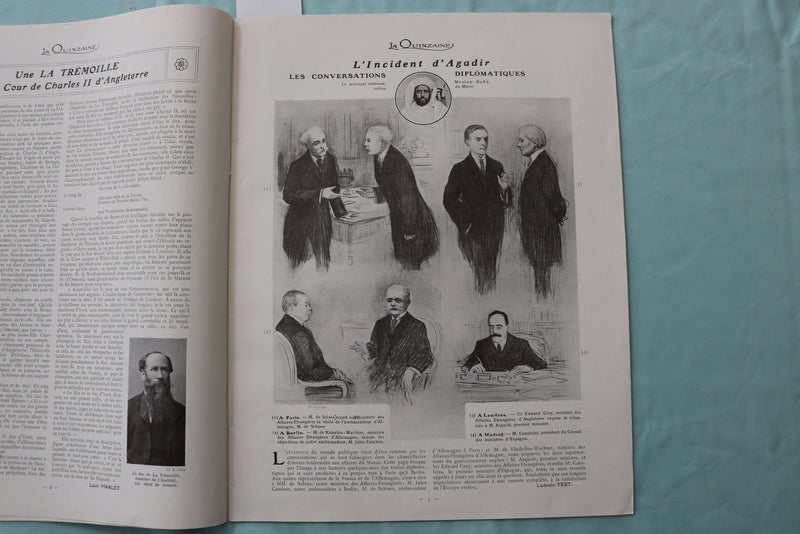 1911 LA QUINZAINE ILLUSTREE MAGAZINE - FRENCH - LOT OF 2 - K 2542