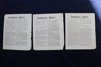 1879-1885 ANTIQUARIAN PAPERS - IPSWICH, MASSACHUSETTS - LOT OF 34 - K 780