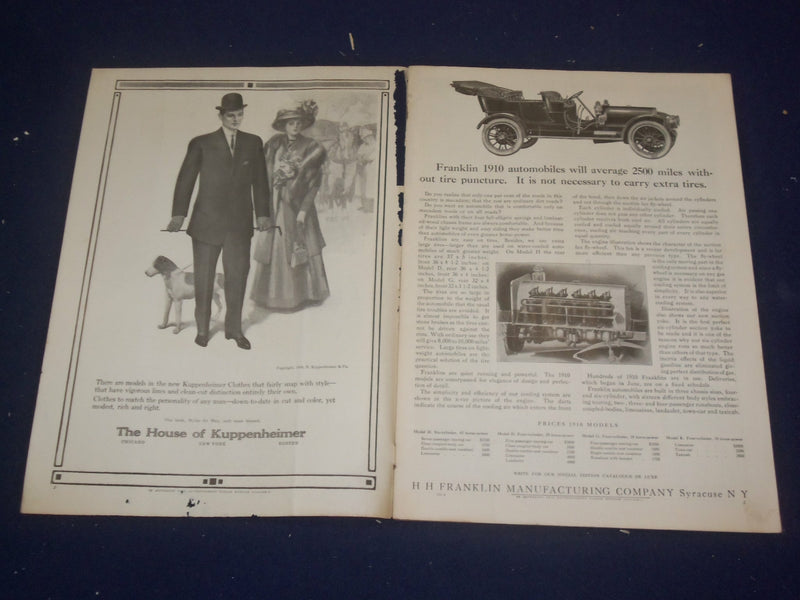 1909 OCTOBER 9 COLLIER'S MAGAZINE - NICE ILLUSTRATED COVER - ST 6686