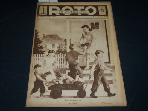 1942 OCT 18 PITTSBURGH PRESS SUNDAY ROTO SECTION - WE'RE SCRAPPERS TOO - NP 4501