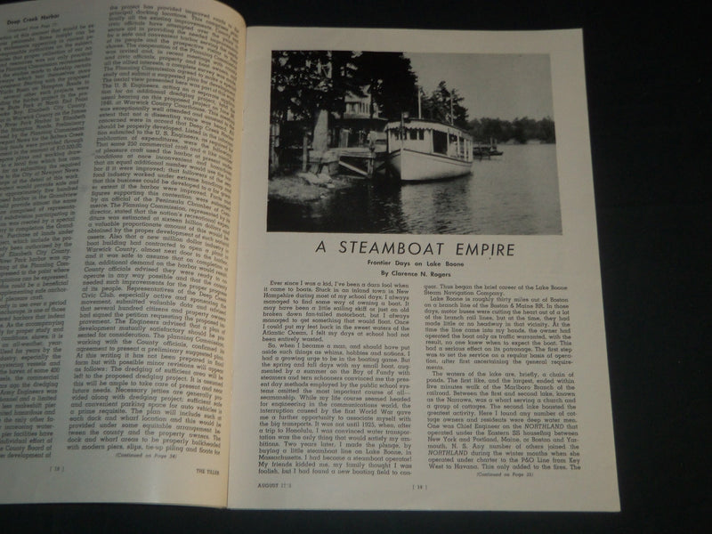 1946 JUNE & AUGUST THE TILLER BOATING MAGAZINE LOT OF 2 - BETTER BOATING- B 6573