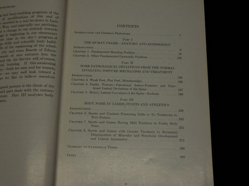 1943 BODY POISE HARDCOVER BOOK BY WALTER TRUSLOW M. D. - KD 6133