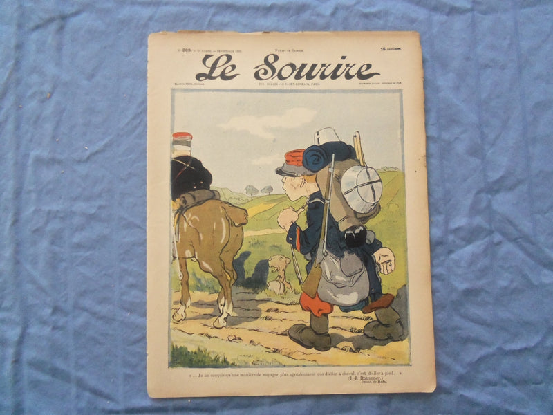 1903 OCT 24 LE SOURIRE MAGAZINE - ILLUSTRATED COMEDY - FRENCH TEXT - SP 4865Y