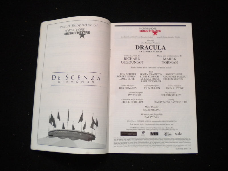 2002 DRACULA PLAYBILL - 8 SIGNATURES - J 8232