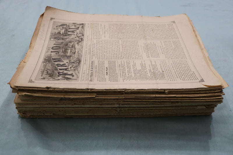 1882-1914 THE FARM JOURNAL - LOT OF 30 - O 3961