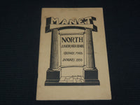 1930 MANET - NORTH JUNIOR HIGH SCHOOL SOFTCOVER BOOK - QUINCY MASS - J 7060