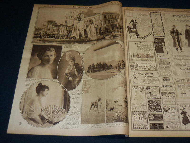 1916 DECEMBER 3 NEW YORK TIMES ROTO PICTURE SECTION - YALE BOWL - NT 8961