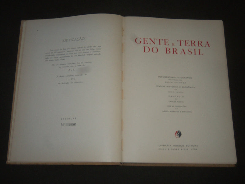 1950'S GENTE E TERRA DO BRASIL BY JOHN KNOX - NICE PHOTOS - KD 3951
