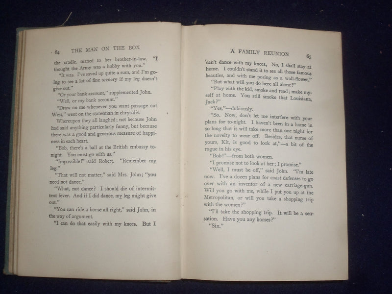1904 THE MAN ON THE BOX HARDCOVER BOOK BY HAROLD MACGRATH - KD 9039