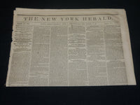 1854 APRIL 8 NEW YORK HERALD NEWSPAPER - GADSDEN TREATY - 33RD CONGRESS- NP 4892