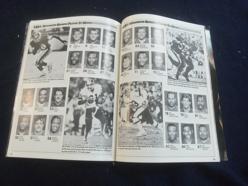 1991 DEC 22 GAMEDAY MAGAZINE- PHILADELPHIA EAGLES VS WASHINGTON REDSKINS- F 250U