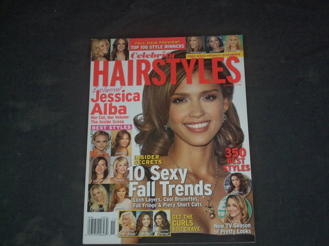 2006 NOVEMBER CELEBRITY HAIRSTYLES MAGAZINE - JESSICA ALBA COVER - B 566