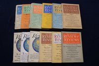 1927 AMERICAN REVIEW OF REVIEWS MAGAZINE - COMPLETE YEAR - LOT OF 12 - O 3308