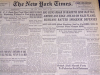 1943 MARCH 26 NEW YORK TIMES - AMERICANS EDGE AHEAD ON NAZI FLANK - NT 1879