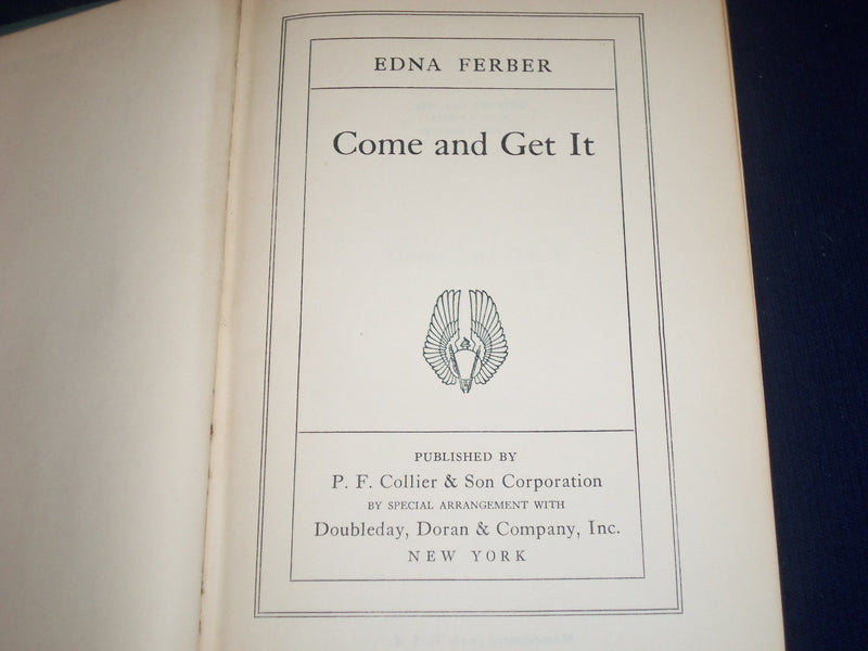1921-1935 EDNA FERBER BOOK LOT OF 3 - SHOW BOAT - GIRLS - COME & GET IT- KD 2662