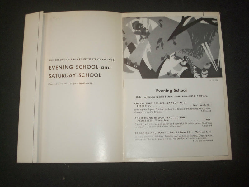 1950'S ART INSTITUE OF CHICAGO - EVENING AND SATURDAY SCHOOLS - J 6360