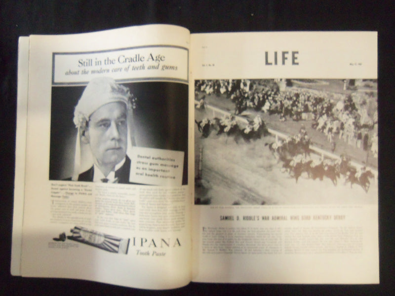 1937 MAY 17 LIFE MAGAZINE - DIONNE QUNTUPLETS GOING ON 3 - L 26