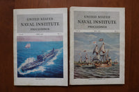 1957-1958 U.S. NAVAL INSTITUTE PROCEEDINGS - SOFTCOVER BOOKS - LOT OF 8 - O 3922