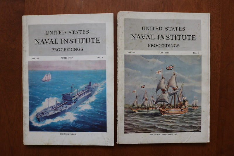 1957-1958 U.S. NAVAL INSTITUTE PROCEEDINGS - SOFTCOVER BOOKS - LOT OF 8 - O 3922