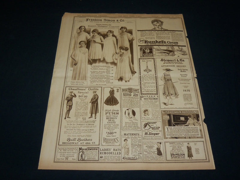 1917 JANUARY 14 NEW YORK TIMES ROTO PICTURE SECTION - RUTH LAW - NT 8981