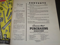 1948 FALL CONOVER-MAST PURCHASING DIRECTORY 15TH EDITION VOLUME 8 - KD 3396H