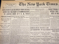 1916 NOVEMBER 3 NEW YORK TIMES - CARLSTROM FLIES 652 MILES FROM CHICAGO- NT 7682