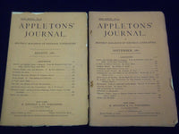 1881 APPLETON'S JOURNAL MAGAZINE LOT OF 4 ISSUES - NICE ADS & STORIES - WR 779