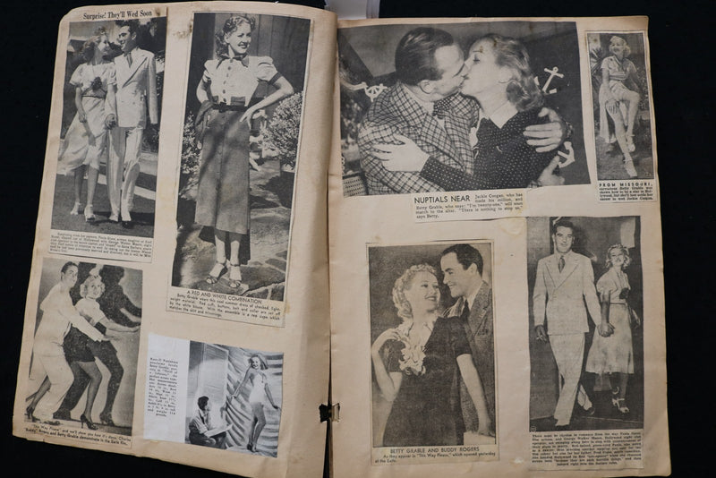 MOVIE STARS SCRAPBOOK - BETTY GRABLE - ANNE SHIRLEY - E 24904