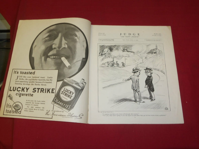1919 JUNE 7 JUDGE MAGAZINE - CAPTAIN KID - ILLUSTRATIONS, STORIES & ADS - B 6083