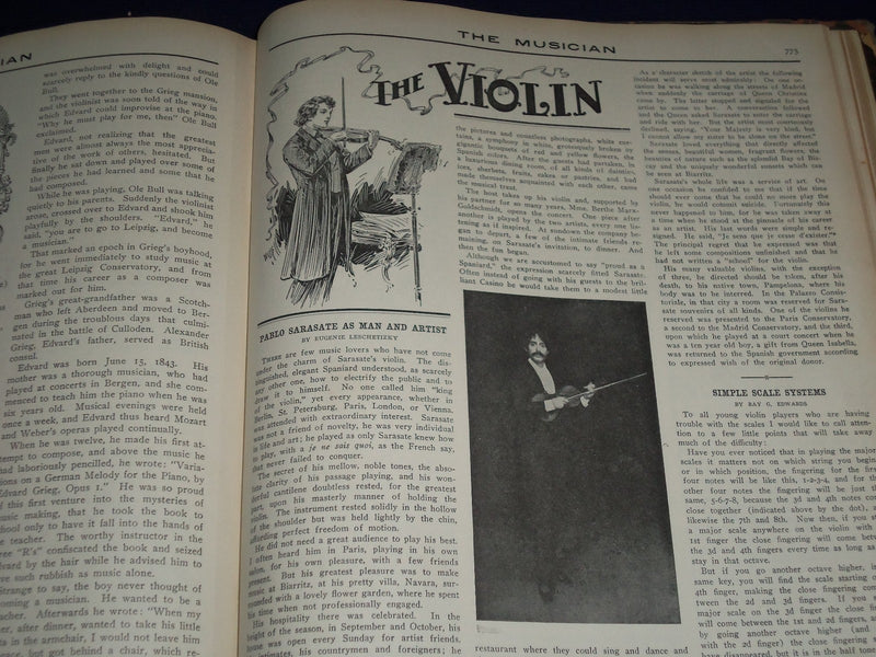 1912 THE MUSICIAN BOUND VOLUME NO. 17 PART 1 - GREAT PHOTOS & ADS - KD 2287