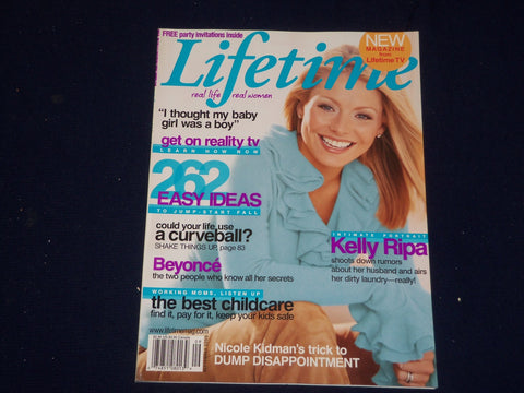 2003 SEPTEMBER LIFETIME MAGAZINE - KELLY RIPA COVER - SP 9705