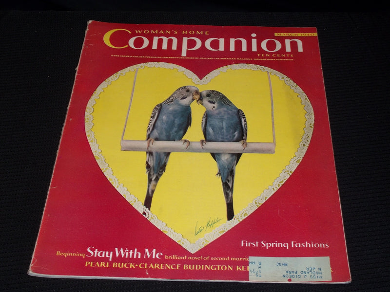 1940 MARCH WOMAN'S HOME COMPANION MAGAZINE NICE FRONT COVER - E 2630