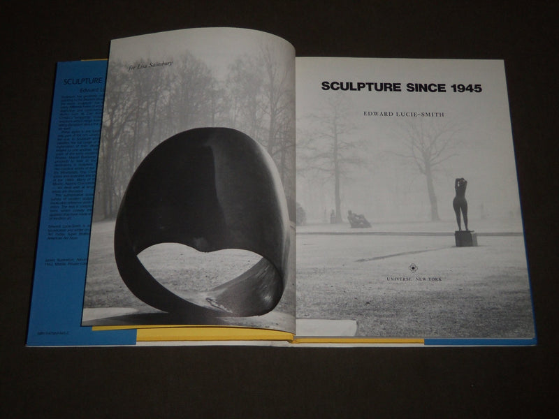 1987 SCULPTURE SINCE 1945 BOOK BY EDWARD LUCIE-SMITH - FIRST EDITION - D 212