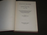 1903 EXECUTIVE REGISTER OF THE UNITED STATES 1789-1902 BY ROBERT MOSHER- KD 3987
