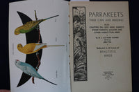 1940'S PARRAKEETS - THEIR CARE AND BREEDING SOFTCOVER BOOK - K 1332