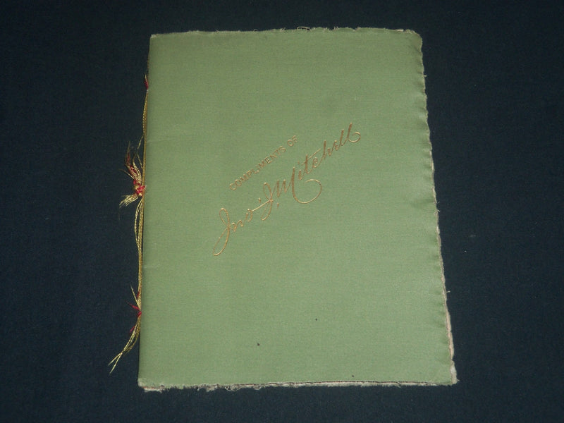 1888 JANUARY 24 MERCHANT TAILORS NATIONAL EXCHANGE CONVENTION PROGRAM - J 4227
