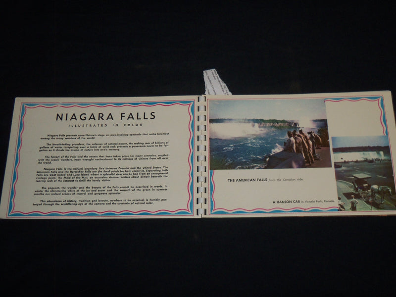 1955 NIAGARA FALLS AMERICA'S WONDERLAND IN NATURAL COLOR BOOK - J 8704