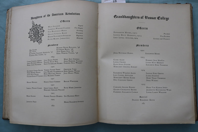 1902 VASSARION VASSAR COLLEGE YEARBOOK - POUGHKEEPSIE, NEW YORK - YB 3588