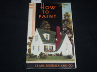 1938 SEARS ROEBUCK & CO. HOW TO PAINT REFERENCE GUIDE - J 9122