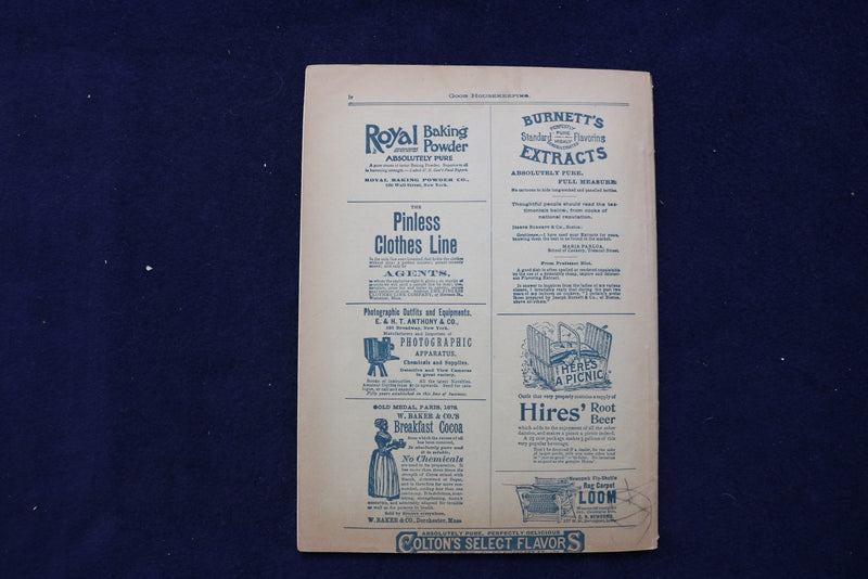 1892 SEPTEMBER GOOD HOUSEKEEPING MAGAZINE -ILLUSTRATED COVER & STORIES - E 11738