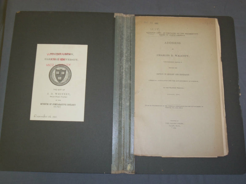 1894 GEOLOGIC TIME; AS INDICATED BY THE SEDIMENTARY ROCKS OF NO. AMERICA- J 4936
