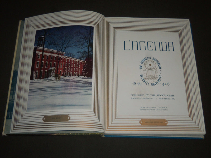 1949 L'AGENDA BUCKNELL UNIVERSITY YEARBOOK - LEWISBURG, PA - PHOTOS - YB 938