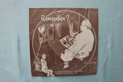 1950'S INTERLOCK PRODUCTIONS - REMEMBER? - 33 1/3 RPM RECORD - K 3437