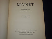 1938 MANET BY ROBERT REY HARDCOVER BOOK - GREAT ILLUSTRATIONS & PLATES - KD 2850