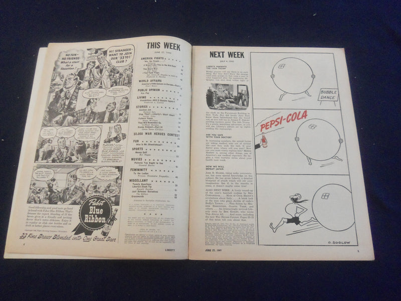 1942 JUNE 27 LIBERTY MAGAZINE - PROHIBITIOIN - WILL IT HAPPEN AGAIN? - B 4197N