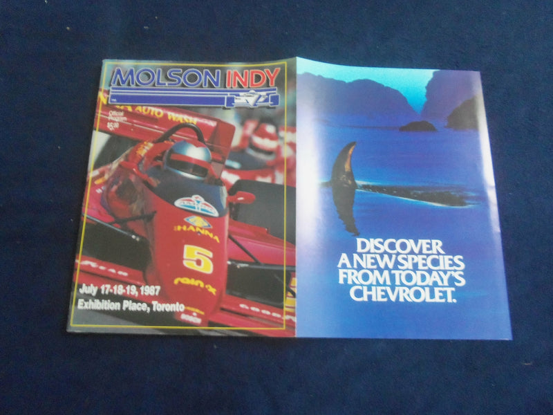 1987 JULY 17-19 MOLSON DIAMOND INDY RACING PROGRAM - SP 3804K