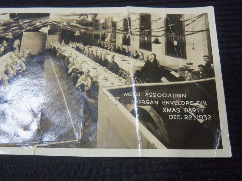 1932 MECO ASSOC. MORGAN ENVELOPE X-MAS PARTY PHOTO - 11 3/4