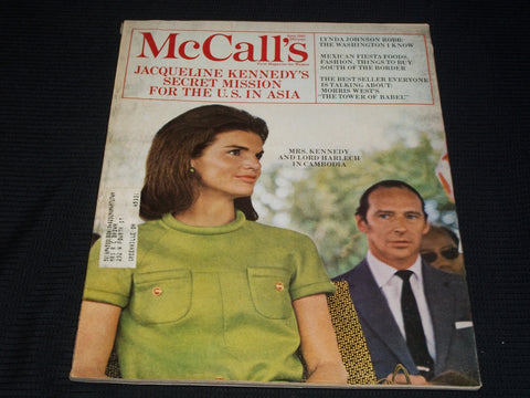 1968 JUNE MCCALL'S MAGAZINE - JACKIE KENNEDY FRONT COVER - E 1165