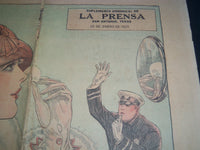 1923-1925 LA PRENSA SPANISH NEWSPAPER LOT OF 8 - COLOR COMICS - NP 2895H