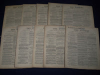 1898-1899 THE ACADEMY WEEKLY REVIEW OF LITERATURE LOT OF 35 - LONDON - O 2232